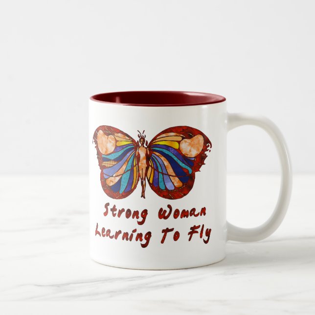 Lernen zu fliegen zweifarbige tasse (Rechts)