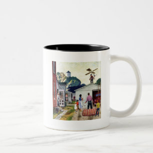 Lernen zu fliegen zweifarbige tasse