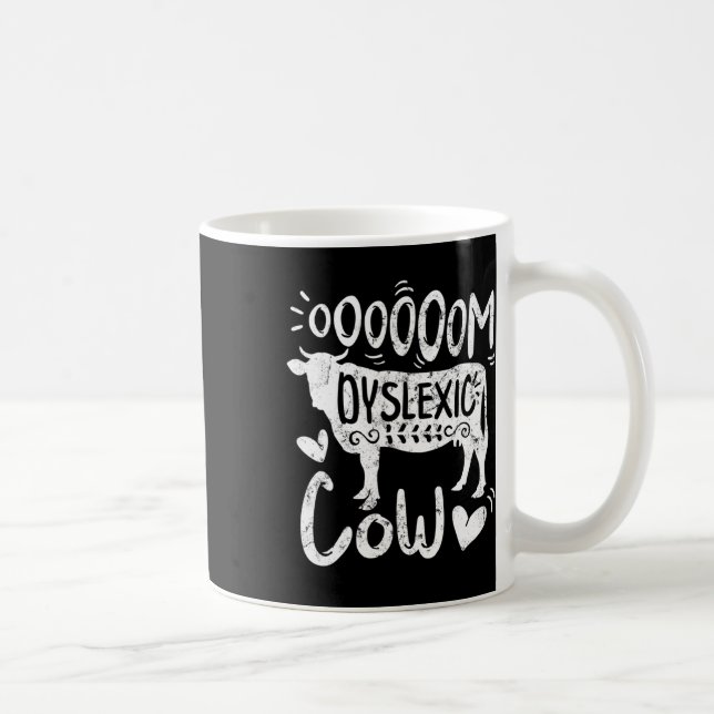 Lernfarm für die Lesbarkeit der Milchkuh Kaffeetasse (Rechts)
