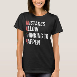 Lernfehler ermöglichen lustige Mathematik T-Shirt