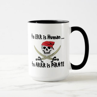 L'erreur est humaine tasse de pirate de jolly