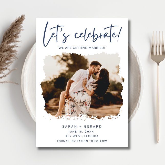 Ler's Celebrate Foto Wedding Save the Date (Ler's Celebrate Photo Wedding Save the Date)