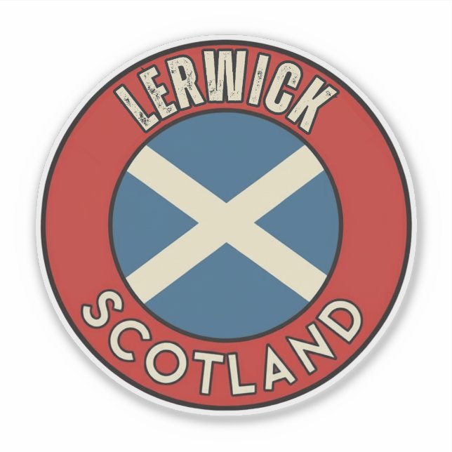Lerwick, Schottland Aufkleber (Vorderseite)