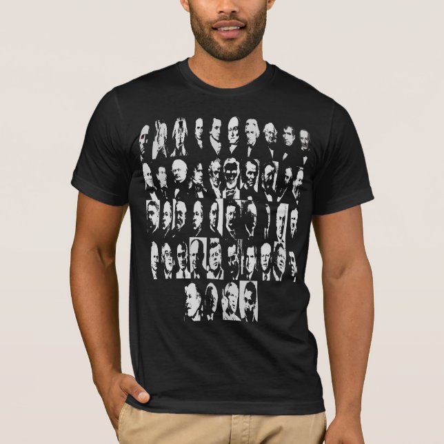 les 44 Présidents T-shirt (Devant)