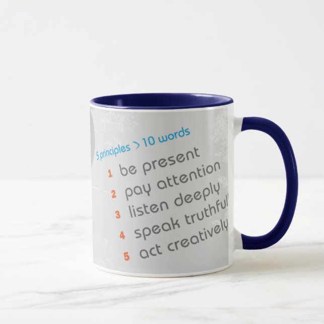 Les 5 principes de la vie authentique - tasse de (Droite)