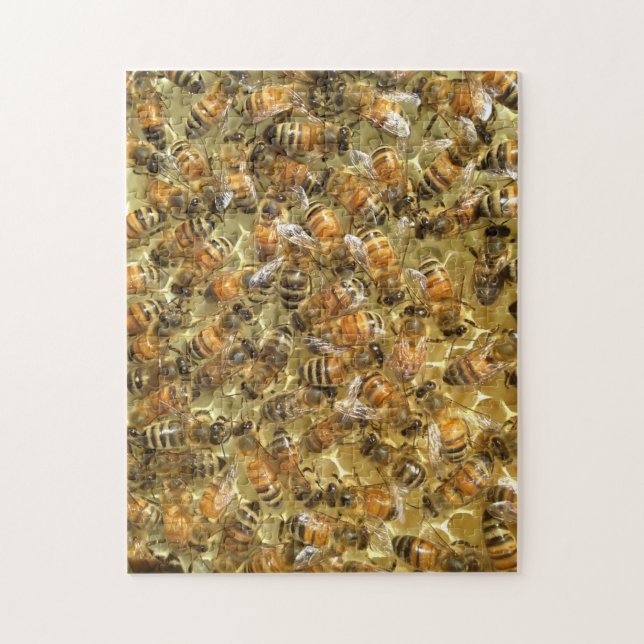 Les abeilles de miel défient le puzzle de puzzle (Vertical)