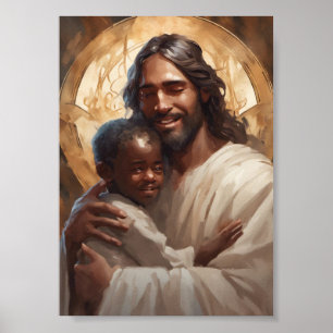 Les affiches Jésus et enfants
