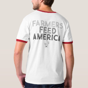 LES AGRICULTEURS NOURRISSENT UN T-shirt AMÉRICAIN