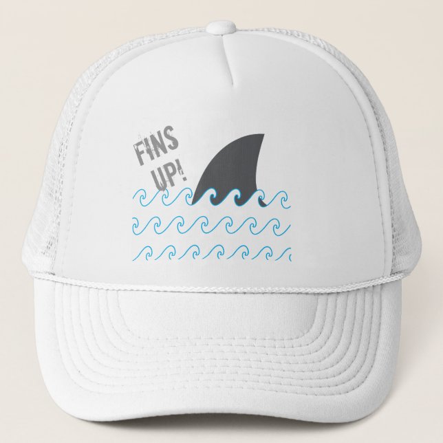 Les ailerons de requin ondule le casquette drôle (Devant)