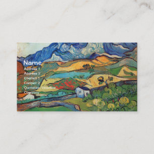 Les Alpilles (F724) Van Gogh Fine Art Visitenkarte