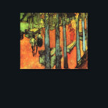 Les Alyscamps, Autumn Leaves von Vincent van Gogh Leinwanddruck<br><div class="desc">Les Alyscamps: Fallende Herbstblätter von Vincent van Gogh sind ein Vintages Porträtmaler aus dem Post-Impressionismus des täglichen Lebens mit Blick auf die Allee des Tombeaux. Die Menschen laufen auf einem von Poplar-Bäumen gesäumten Weg zwischen den Reihen des alten Sarkophags im Friedhof, direkt vor Arles, Frankreich. Über den Künstler: Vincent Willem...</div>