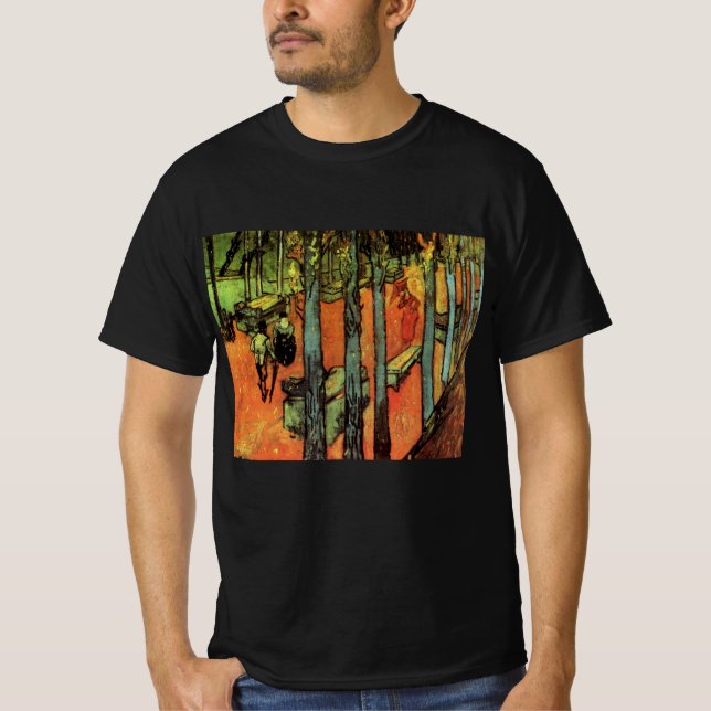 Les Alyscamps, Autumn Leaves von Vincent van Gogh T-Shirt (Vorderseite)
