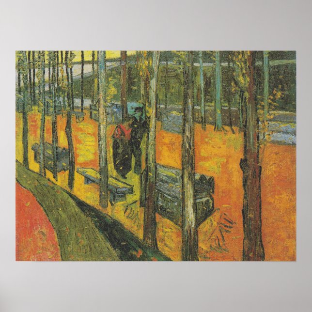 Les Alyscamps, avenue in Arles Poster (Vorne)