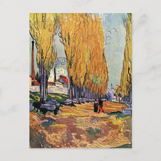 Les Alyscamps (Cemetery) by Vincent van Gogh Postkarte (Vorderseite)