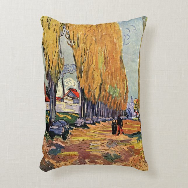 Les Alyscamps (Friedhof) von Vincent van Gogh Dekokissen (Vorderseite(Vertikal))