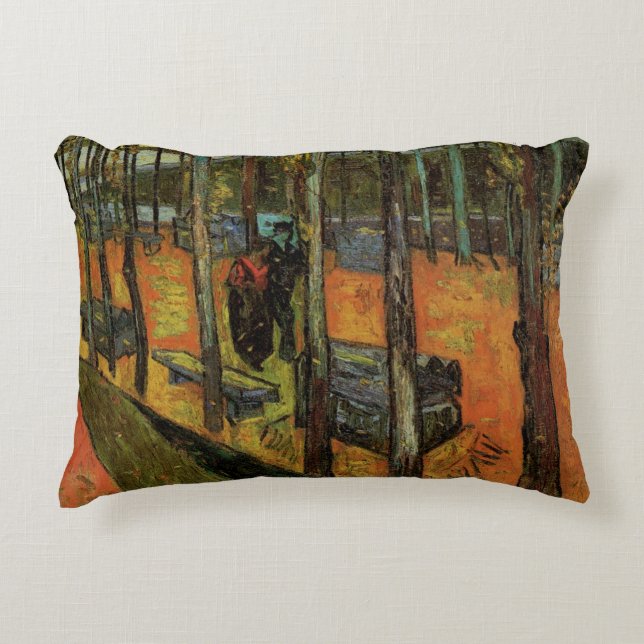 Les Alyscamps (Friedhof) von Vincent van Gogh Dekokissen (Vorderseite)