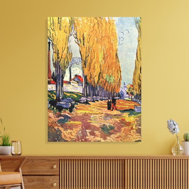 Les Alyscamps (Friedhof) von Vincent van Gogh Leinwanddruck (Insitu (Wohnzimmer))