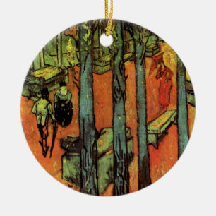 Les Alyscamps, Herbstblätter von Vincent van Gogh Keramikornament