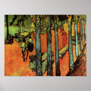 Les Alyscamps, Herbstblätter von Vincent van Gogh Poster