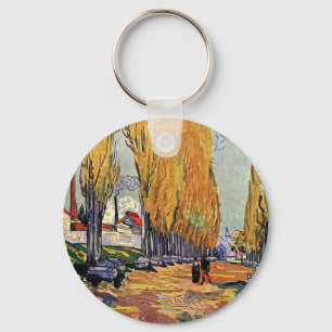 Les Alyscamps von Van Gogh. Herbstlandschaft Schlüsselanhänger