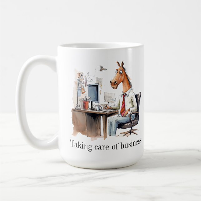 Les amateurs de cheval aiment la tasse d'affaires. (Gauche)