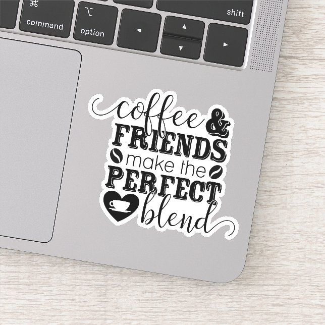 Les Amis Du Café Disent Die Cut Sticker Deck (Détail)
