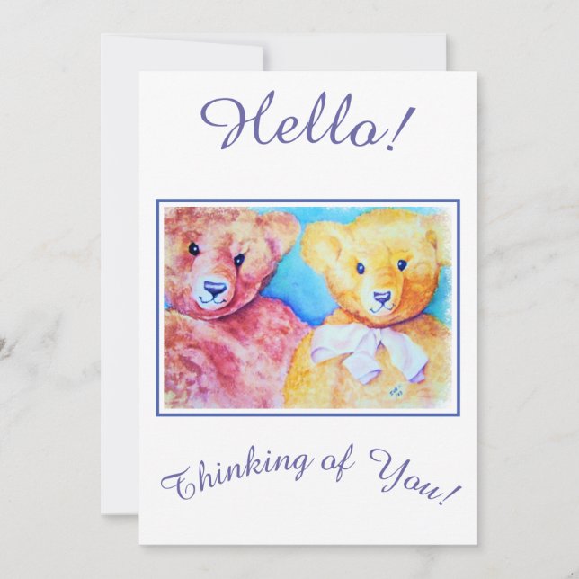 Les amis pensent à vous Carte de vacances (Devant)