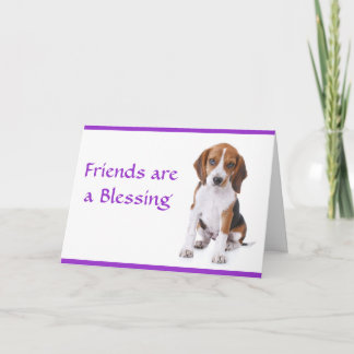 Les amis sont une carte de Chien Chien Beagle Béné