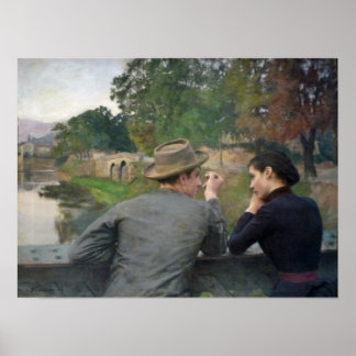 Les amoureux, 1888 Poster