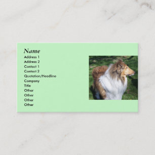 Les amoureux de COLLIE Cartes de visite- *Personna