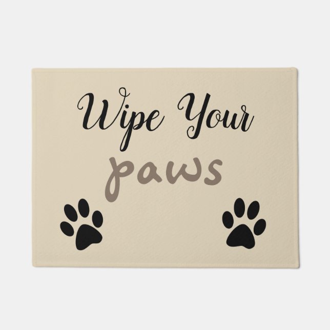 les amoureux de les chiens essuient votre tapis de (Devant)