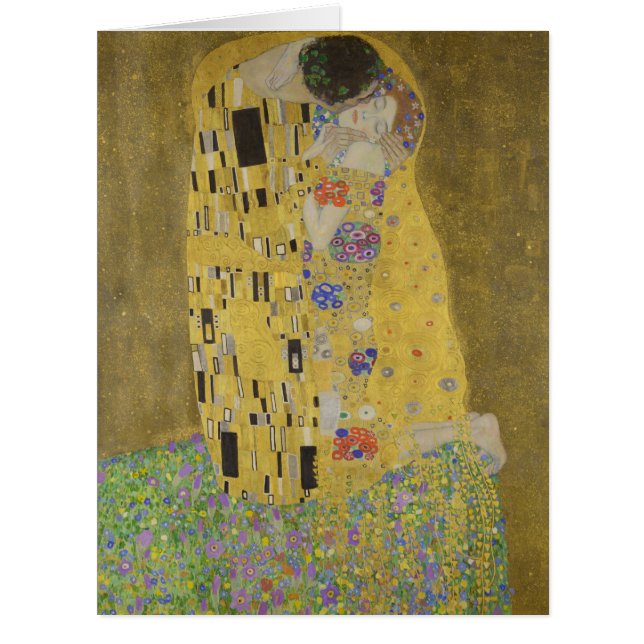 Les amoureux embrasser Embrace par Gustav Klimt (Devant)