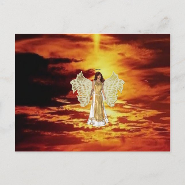 Les anges dans la carte postale Sky (Devant)