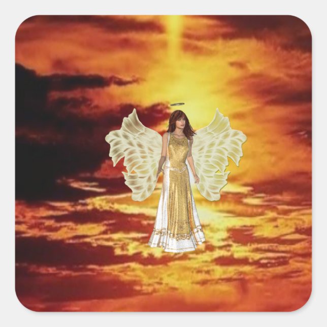 Les anges dans les stickers du ciel (Devant)