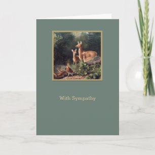 Les animaux dans les bois Carte de Sympathie perso