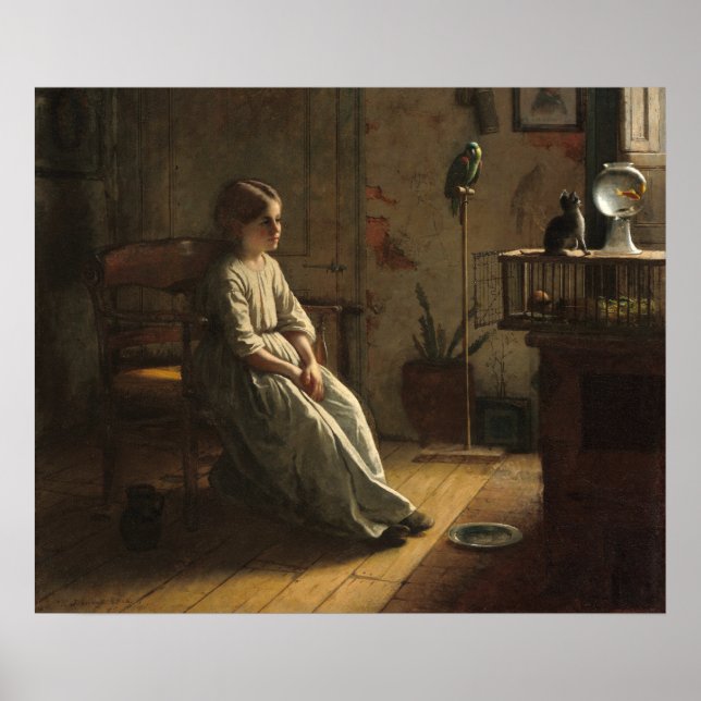 Les animaux - Eastman Johnson Fine Art Poster (Devant)