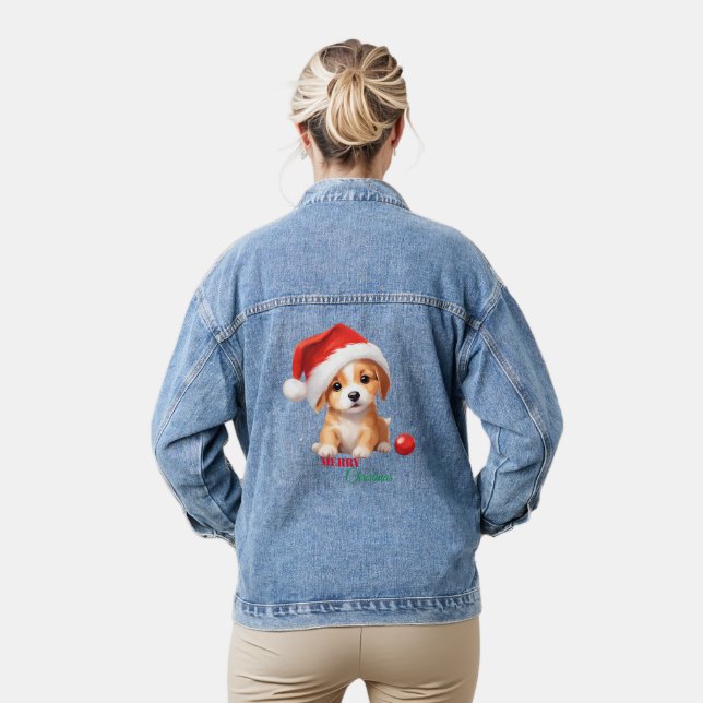 Les animaux mignons chiot d'hiver Chien Père Noël  (Modèle)
