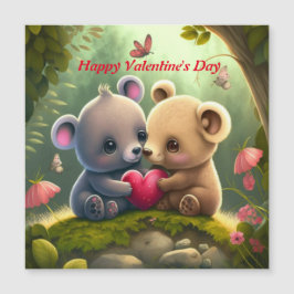 Les animaux mignons en amour carte postale