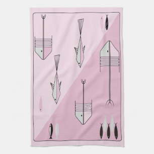 Les années 1950 FABULEUSES de serviette PÊCHENT de