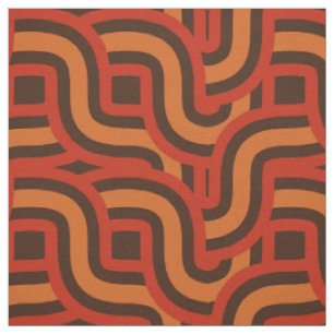 les années 70 tissu motif rétro tissé couleur vint