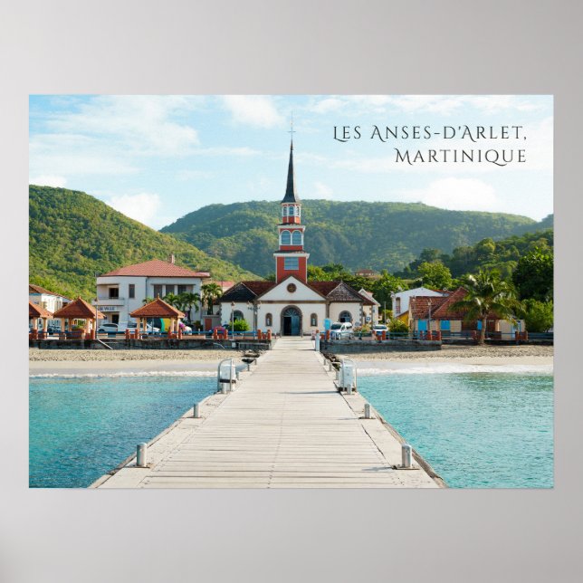 Les Anses-d'Arlet Martinique Scenic Coastal  Poster (Vorne)