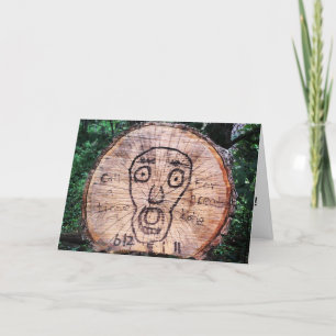"Les arbres crient aussi" Carte d'anniversaire