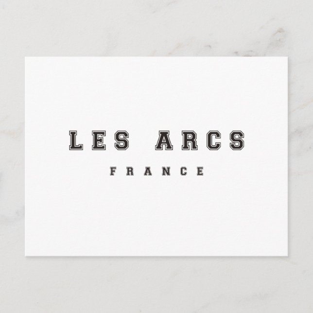 Les Arcs France Postkarte (Vorderseite)