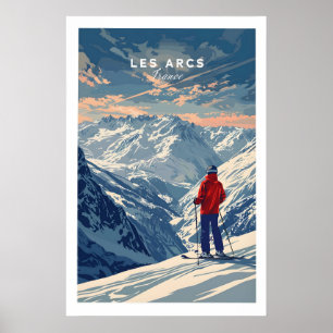 Les Arcs Reiseplakat - Frankreich 1 Poster