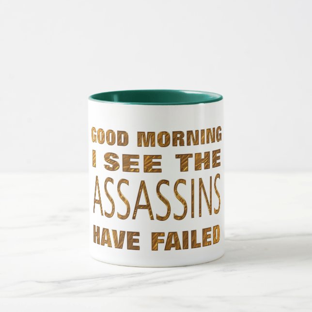 Les Assassins Amusants Ont Échoué Mug Mème Cadeau  (Centre)