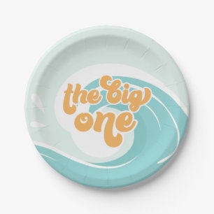 Les Assiettes en Papier Anniversaire Grande Vague