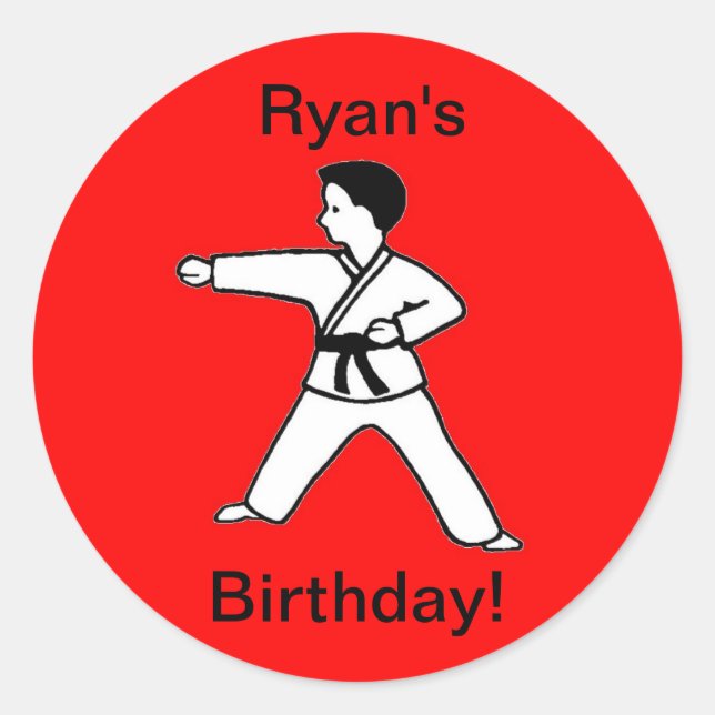 Les autocollants d'anniversaire de Ryan (Devant)