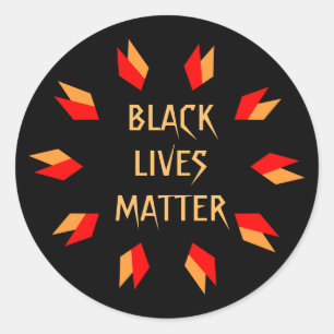Les autocollants de Black Lives Matt