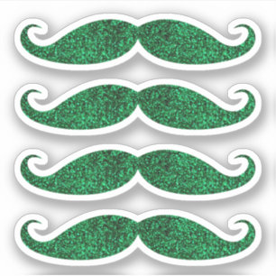 Les autocollants de moustache de parties scintilla