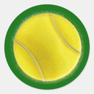 Les autocollants de tennis avec la boule sale à